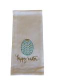 Easter Embroidered Tea Towels Blue Egg home decor, Sister Dulce Gift Shop, Catholic Store,