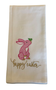 Easter Embroidered Tea Towels home decor Hanging By A Thread