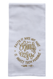 Embroidered Kitchen Tea Towels Luke 1:37 Gift Items Hanging By A Thread