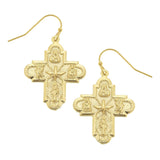 Family Cross 4-Way Earrings Gold Earrings Susan Shaw