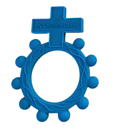 Rosary teething deals ring