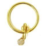 Gold Key Rings with Medal Four-Way Cross key ring Weisinger Designs