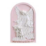 Guardian Angel Wall Plaque - Pink or Blue Pink home decor Christian Brands