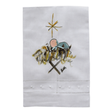 Hand painted towel - Angel or Baby Jesus Jesus Cypress Springs Gift Shop