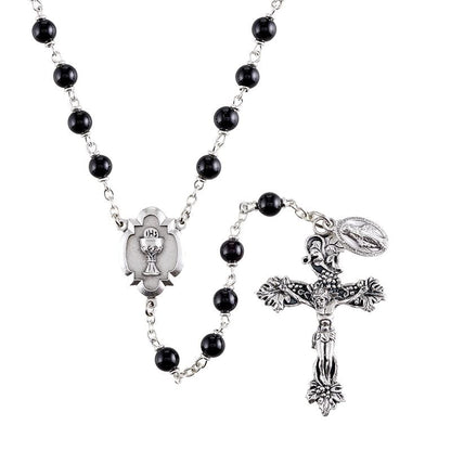 Heritage First Communion Rosary - Black Rosary Christian Brands