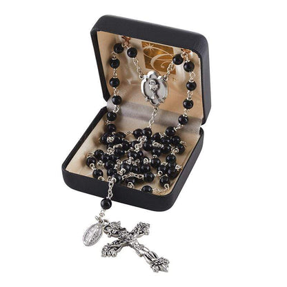 Heritage First Communion Rosary - Black Rosary Christian Brands
