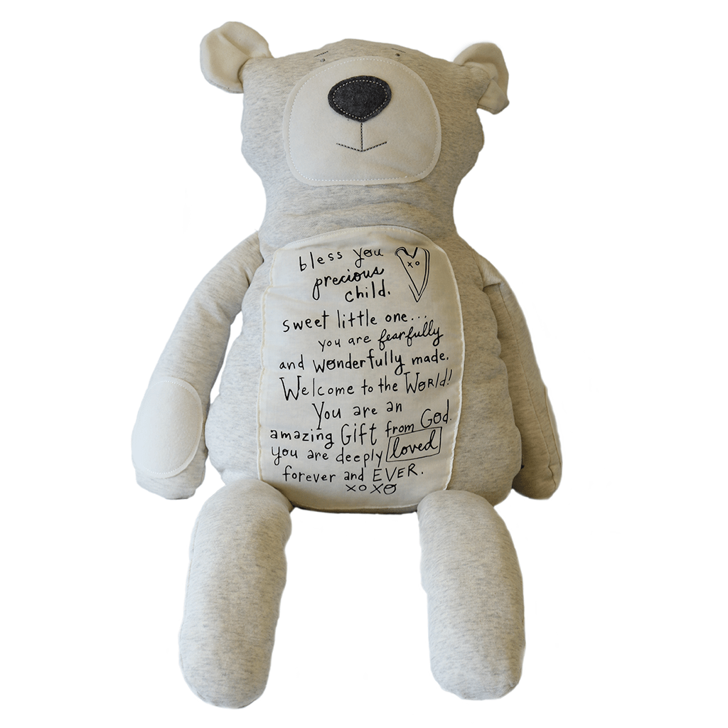 Jumbo Poetic Threads Bear Baby Gifts, Sister Dulce Gift Shop, Catholic Store, Catholic Plush, Religious Plush
