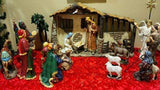 Large 18 piece Nativity Set Christmas Decor, Sister Dulce Gift Shop, Catholic Store,