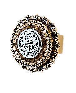 Sister Dulce Gift Shop, Catholic Store, Catholic Ring, Mustard Seed Ring, St. Benedict Ring, Saint Benedict Ring