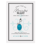 Sister Dulce Gift Shop, Catholic Store, Large Saint Charm, Blue Miraculous Mary Charm
