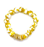 Large Wavy Multi Stone Bracelets Yellow and White Bracelet Parker Madison