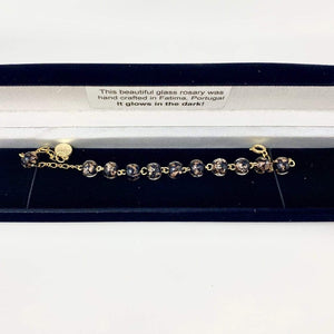 Luminous Fatima Rosary Bracelet Blue Bracelet Contreras Religious Art