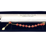 Luminous Fatima Rosary Bracelet Red Bracelet Contreras Religious Art