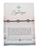 New Beginning Bracelet - 5 Medals Silver/Silver Bracelet My Saint My Hero