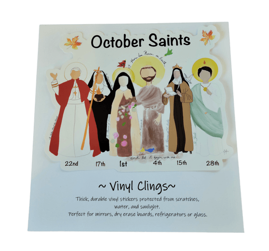 Sister Dulce Gift Shop, Catholic Store, Catholic Art, October Saints Clings