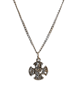 Sister Dulce Gift Shop, Catholic Store, Catholic Jewelry, Religious Jewelry, Catholic Necklace, Religious Necklace, Four Way Cross Necklace