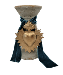 Sacred Heart Prayer Locket Candlesticks Candles Sacred Treasurers
