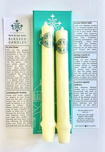 Saint Benedict Candles 100% Beeswax Blessed Candles for Protection Candles My Saint My Hero