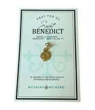 Saint Benedict Charms Saint Benedict - Small Gold Necklaces