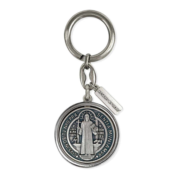 Saint Benedict Key Ring Medal My Saint My Hero
