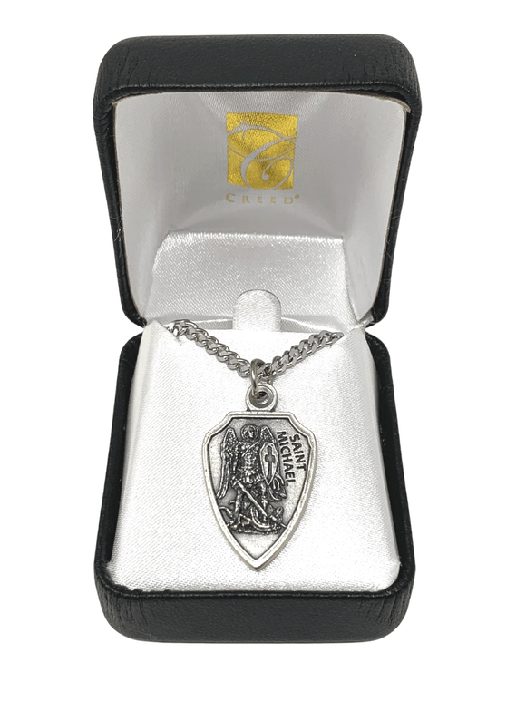 Saint Michael Shield Necklace Necklace Christian Brands