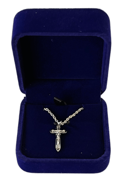 Silver Warrior's Sword Crucifix Pendant Accessory Called to Knighthood, Inc.