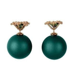 Snowflake Ball Earrings Green, Sister Dulce Gift Shop, Catholic Jewelry