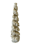 Swirl Glitter White and Gold Christmas Tree - 20" or 28" , Sister Dulce Gift Shop, Catholic Store,