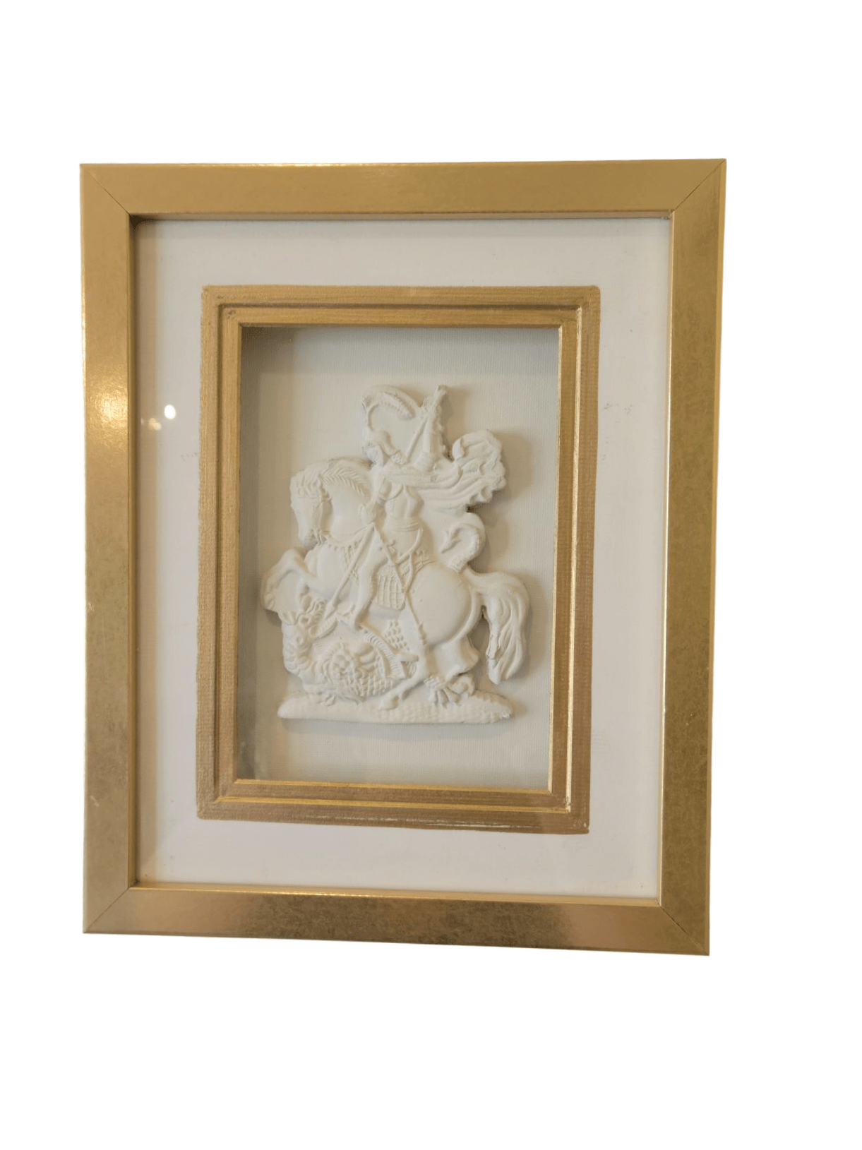 Three Dimensional St. George Art White Background Artwork, Sister Dulce Gift Shop, Catholic Store, St. George
