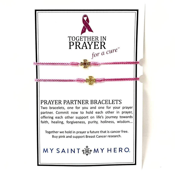 Together in Prayer for a Cure Bracelets Gold Bracelet My Saint My Hero