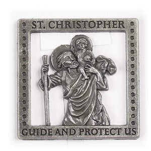 Visor Clip for protection - St. Christopher Visor Clip Roman