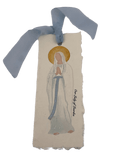 Watercolor Bookmarks Our Lady of Lourdes Candles Sacred Treasures