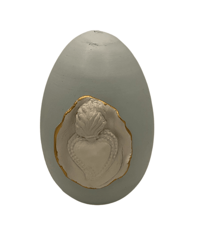 Wooden Egg with Intaglio, Sister Dulce Gift Shop