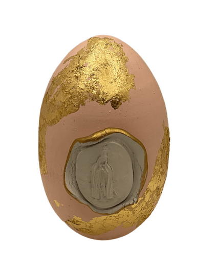 Wooden Egg with Intaglio, Sister Dulce Gift Shop, Catholic Store,
