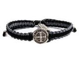 Woven Gratitude Blessing Bracelet Black and Silver Bracelet My Saint My Hero