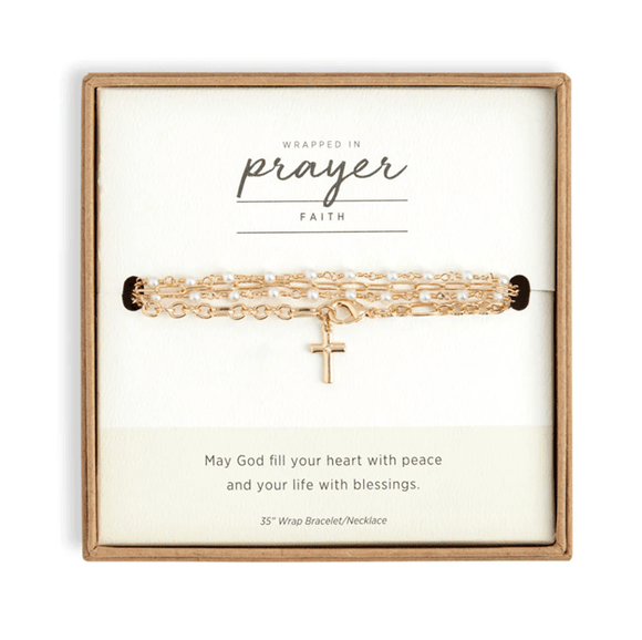 Sister Dulce Gift Shop, Catholic Store, Catholic Jewelry, Catholic Necklace, Religious Necklace,  Wrapped in Prayer Necklace and Bracelet